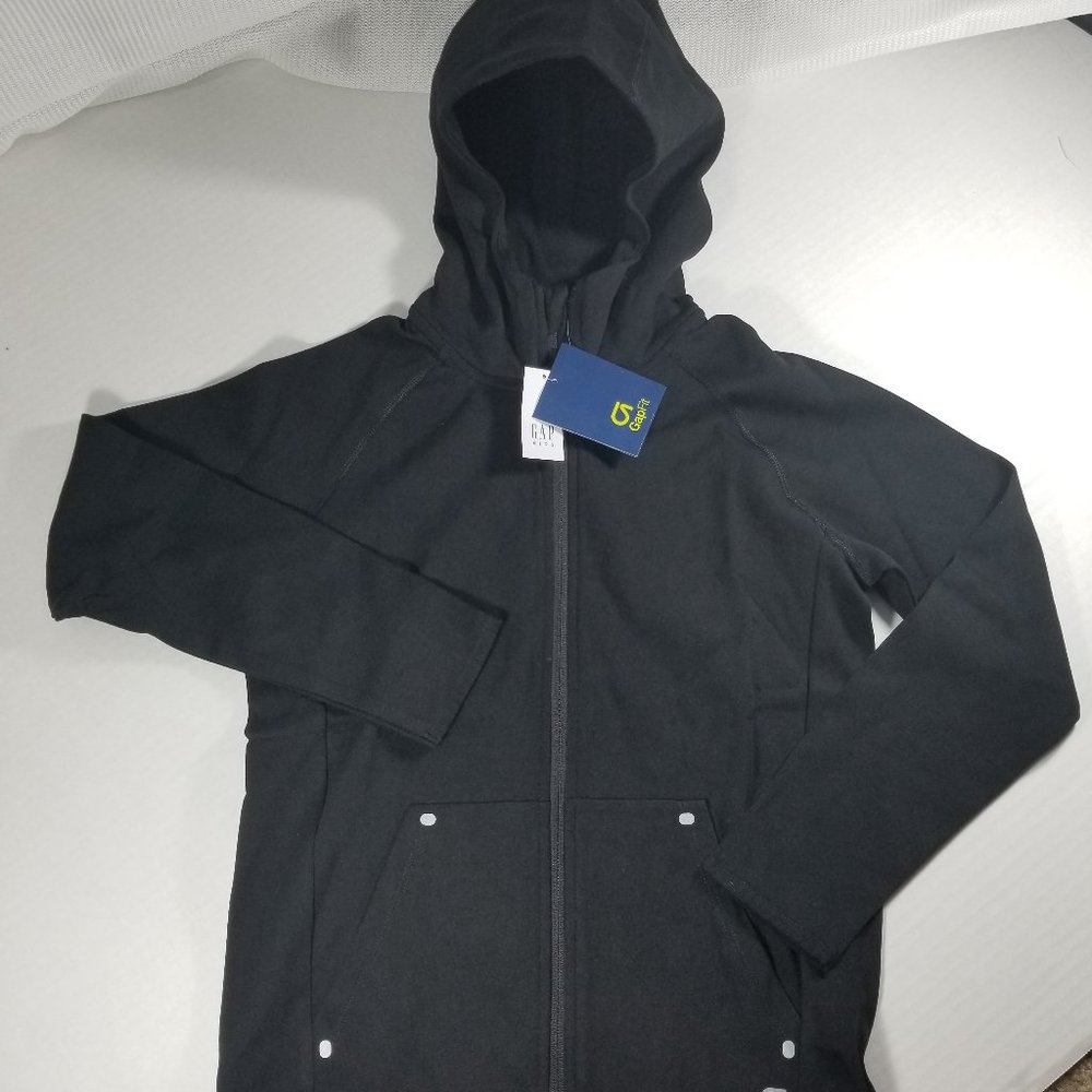 GAP GapFit NWT Performance Hoodie BLACK Boy's XS S M L WARM NWT